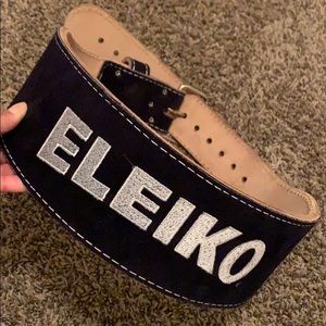 Eleiko suede weightlifting belt